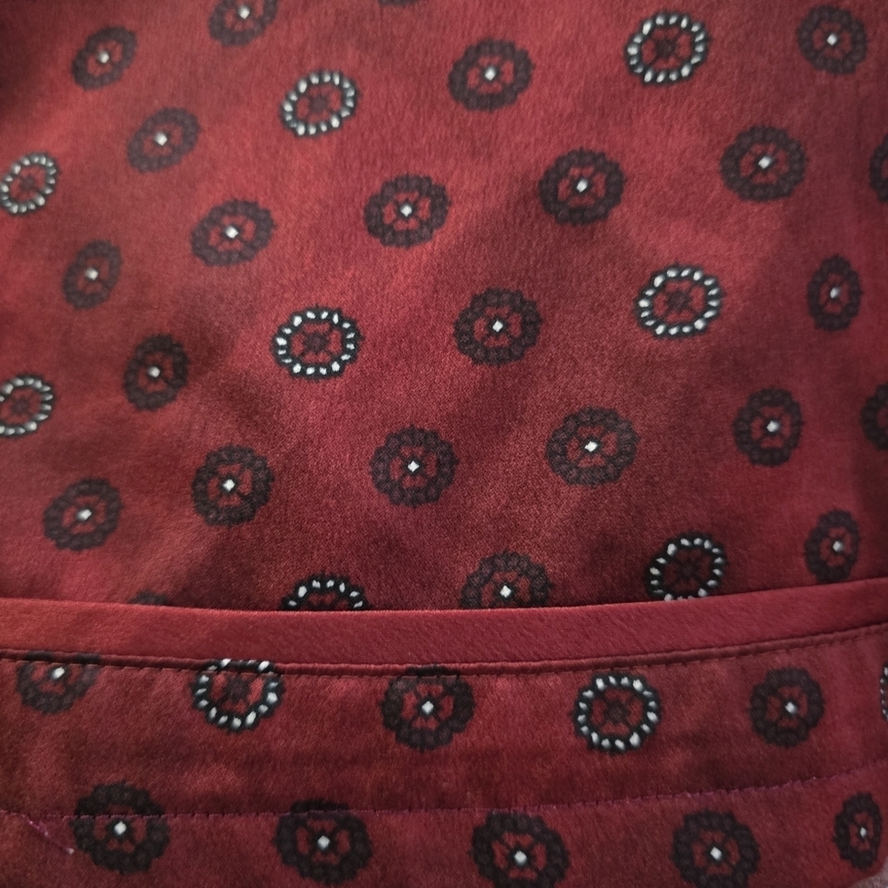Lane Bryant Burgundy Red Printed Wide Leg Pants By Glamour X Size 22 - Picture 10 of 12